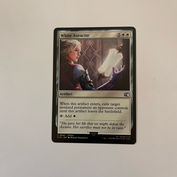 White Auracite Final Fantasy Regular - Picture 1 of 1